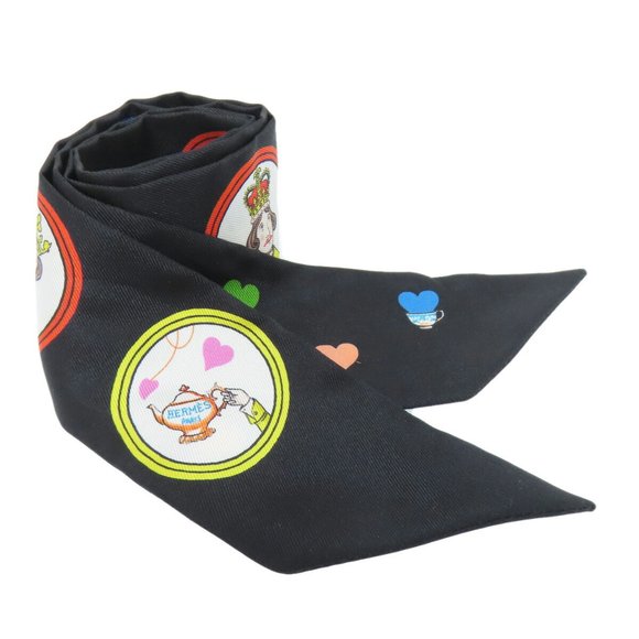 Hermes Twilly Scarf/Muffler Silk Women's HERMES - Picture 1 of 10
